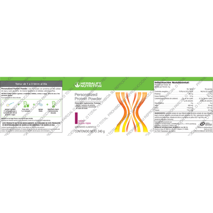 Personalized Protein Powder frutos rojos 240 g